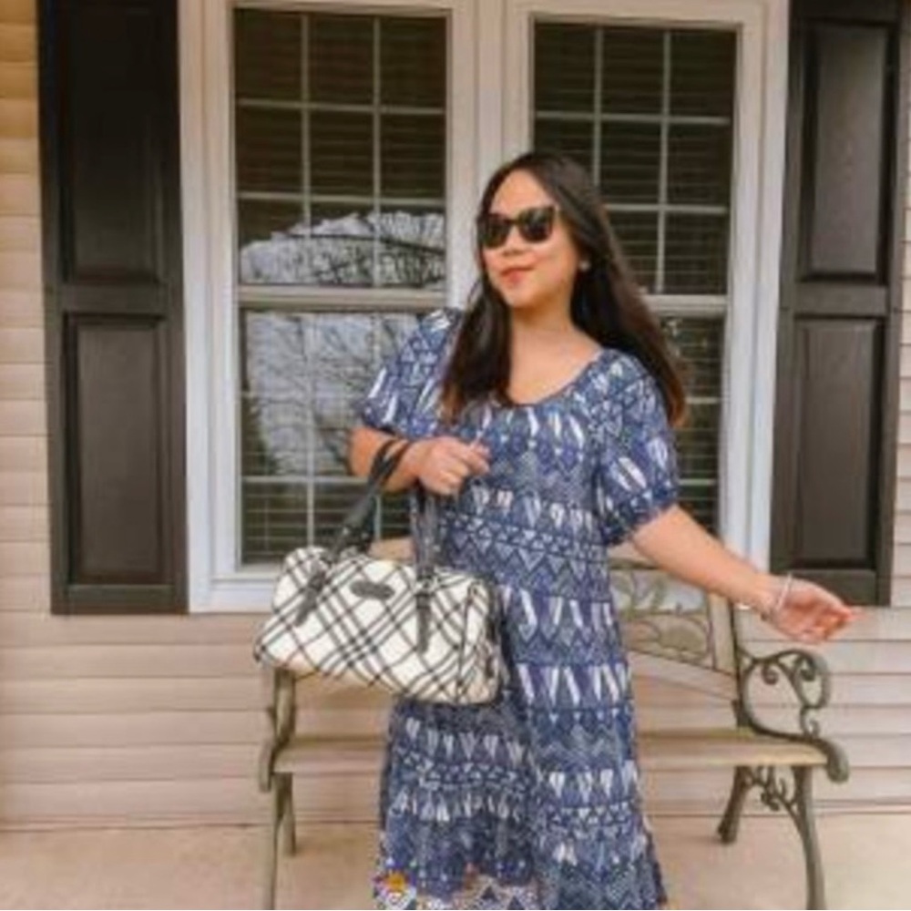 SALE BOHO TIERED MIDI DRESS - Picture 6 of 10